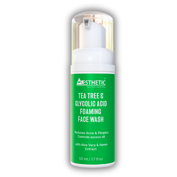 Tea Tree & Glycolic acid: Foaming Face Wash